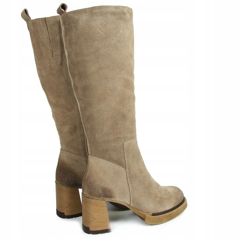 LEMAR 70133 KOZAKI KLASYCZNE SKÓRA ZAMSZ BEŻOWE 38 Waga produktu z opakowaniem jednostkowym 0.9 kg