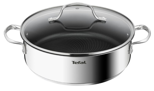 Patelnia z pokrywką i uchwytami Tefal Infinite H8157125 26 cm stal indukcja