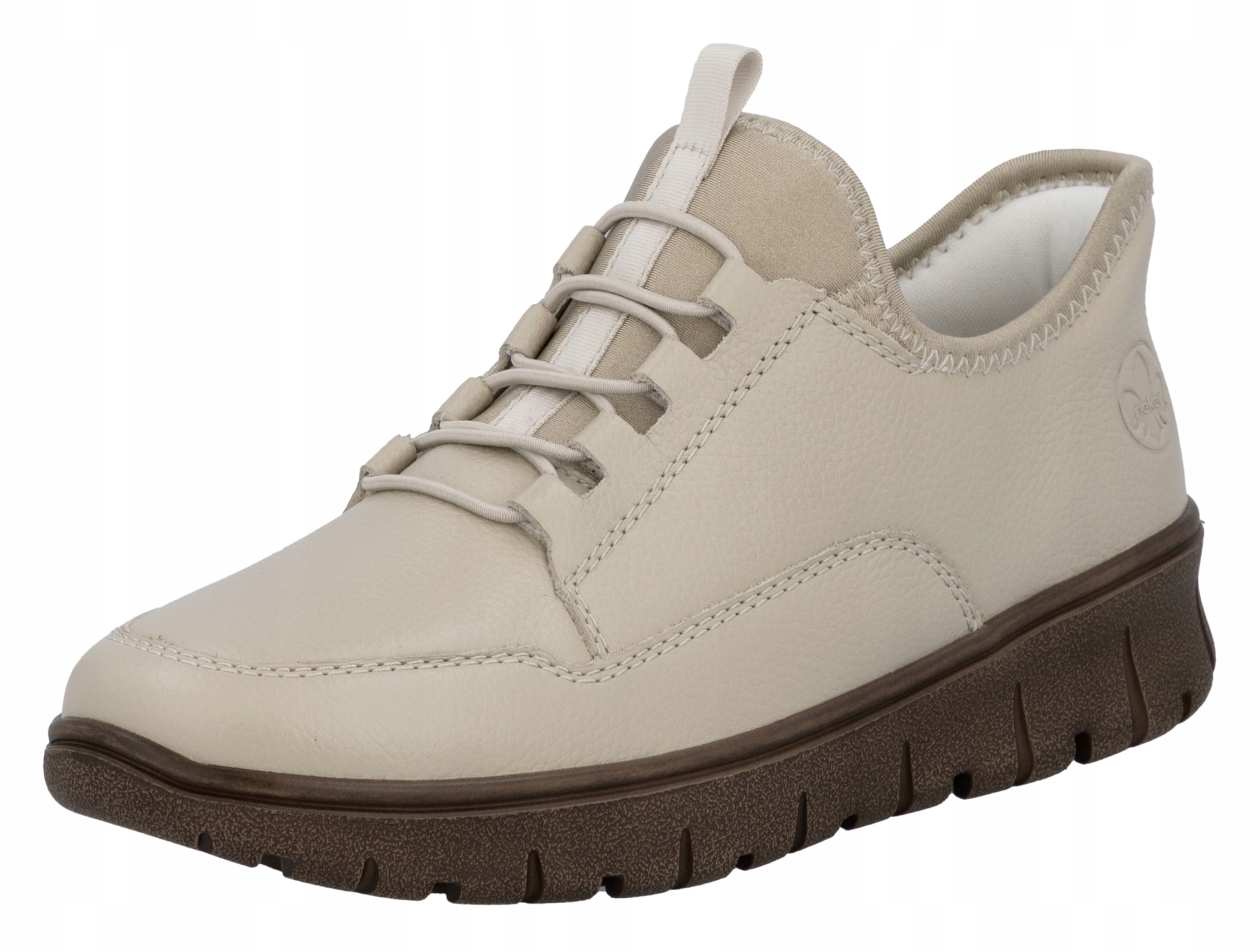 Rieker N1357-60 vel.38 béžové dámské kožené polobotky Ready2Go