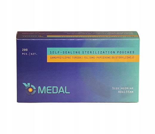 

Medal Torebki do sterylizacji 90x135mm 200 szt