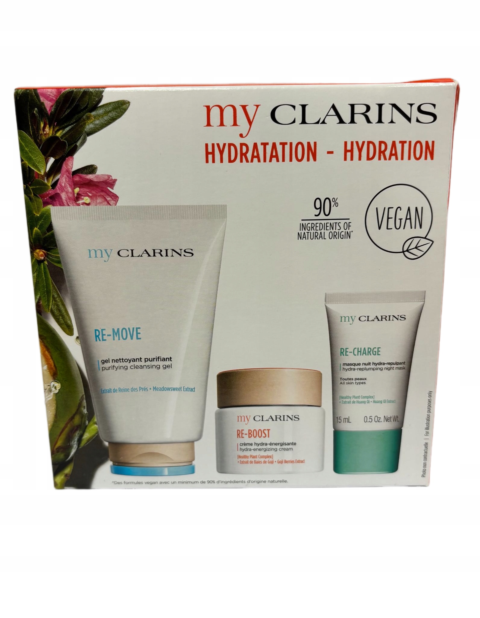 Set (re-move Cleansing Gel+re-boost Cream Re-charge Detox Mask)
