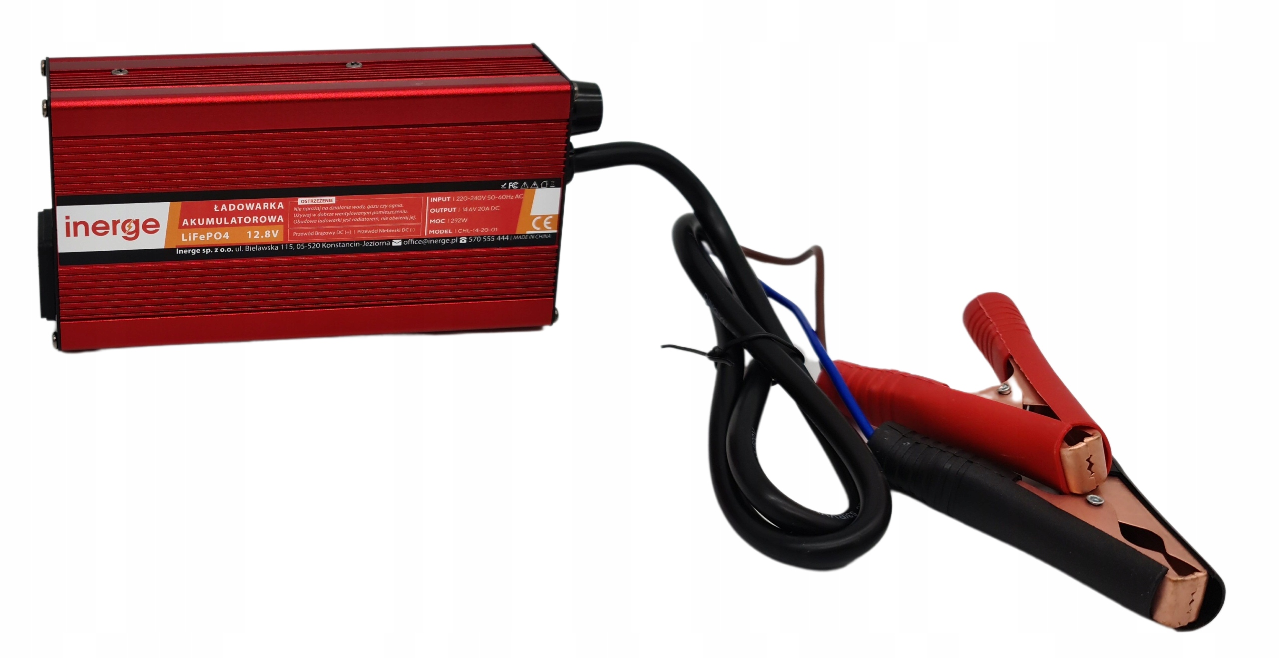 

Ładowarka Prostownik Akumulatora LiFePO4 12.8V 20A