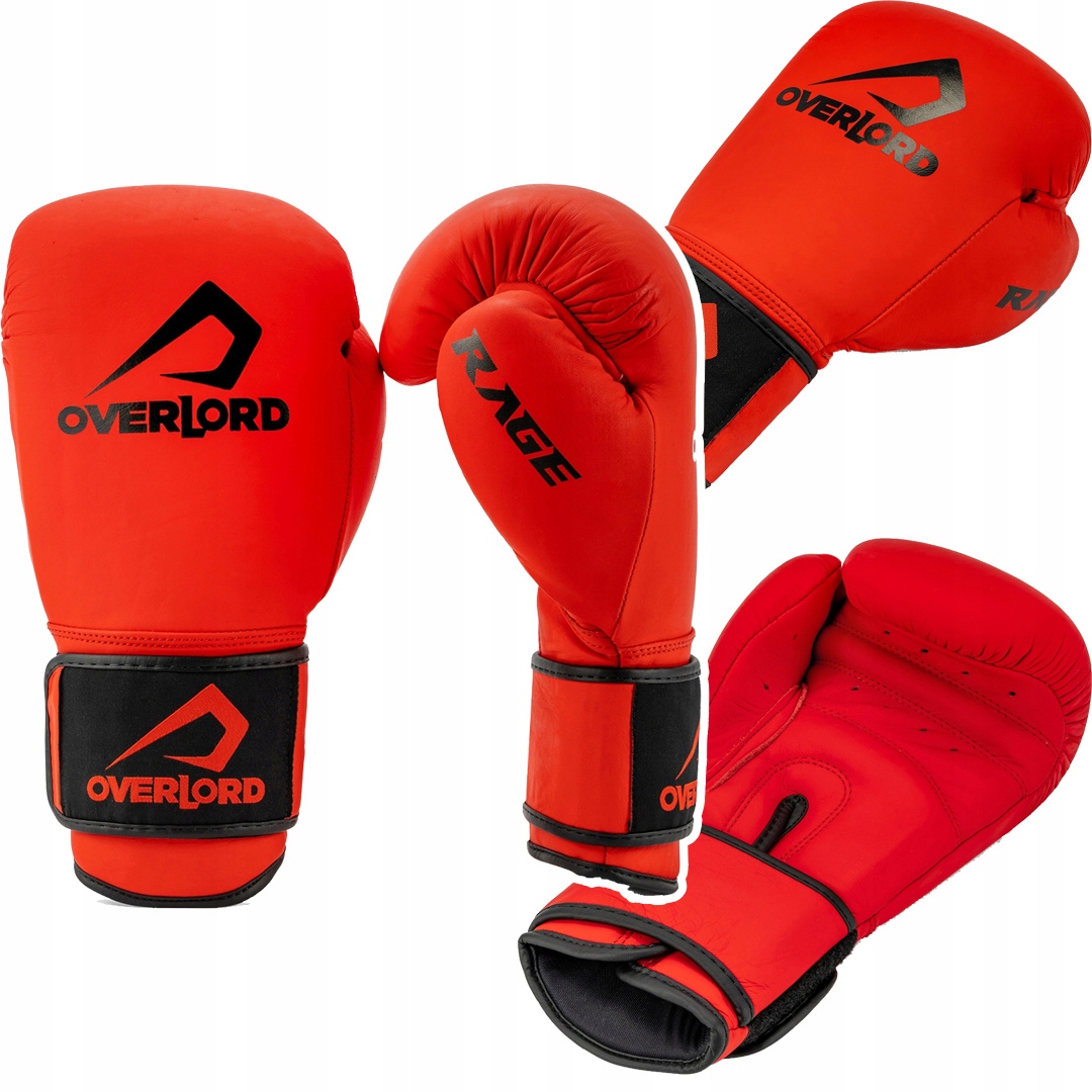 Rękawice bokserskie treningowe Overlord Rage Czerwony r. 16oz