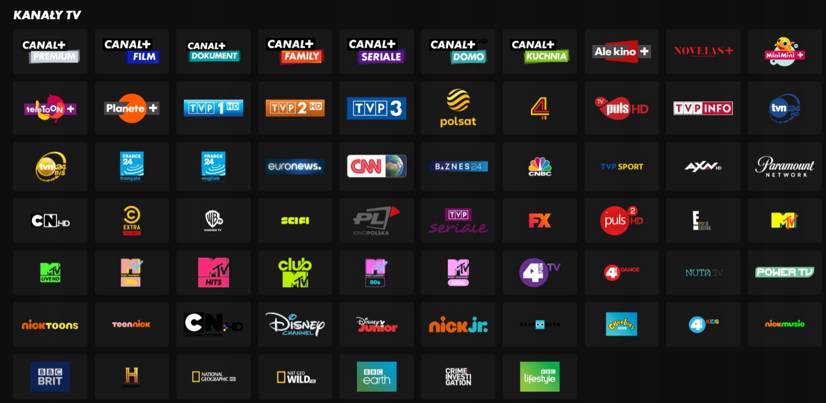 Usługa C+ Online Canal+ Seriale i Filmy + Fun&News na 1 rok Canal+ Box 4K Marka Canal+