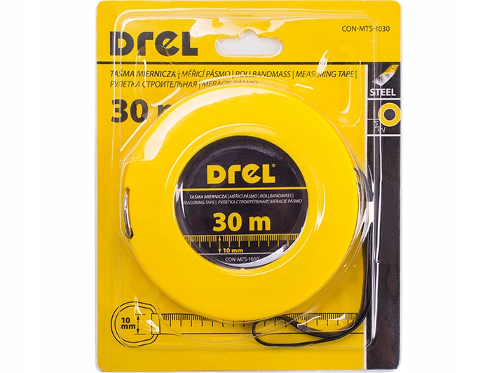 

Drel Miara Taśma Miernicza Stalowa 30m x 10mm