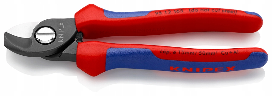 Nůžky na stříhání měděných a hliníkových kabelů 165 mm Knipex