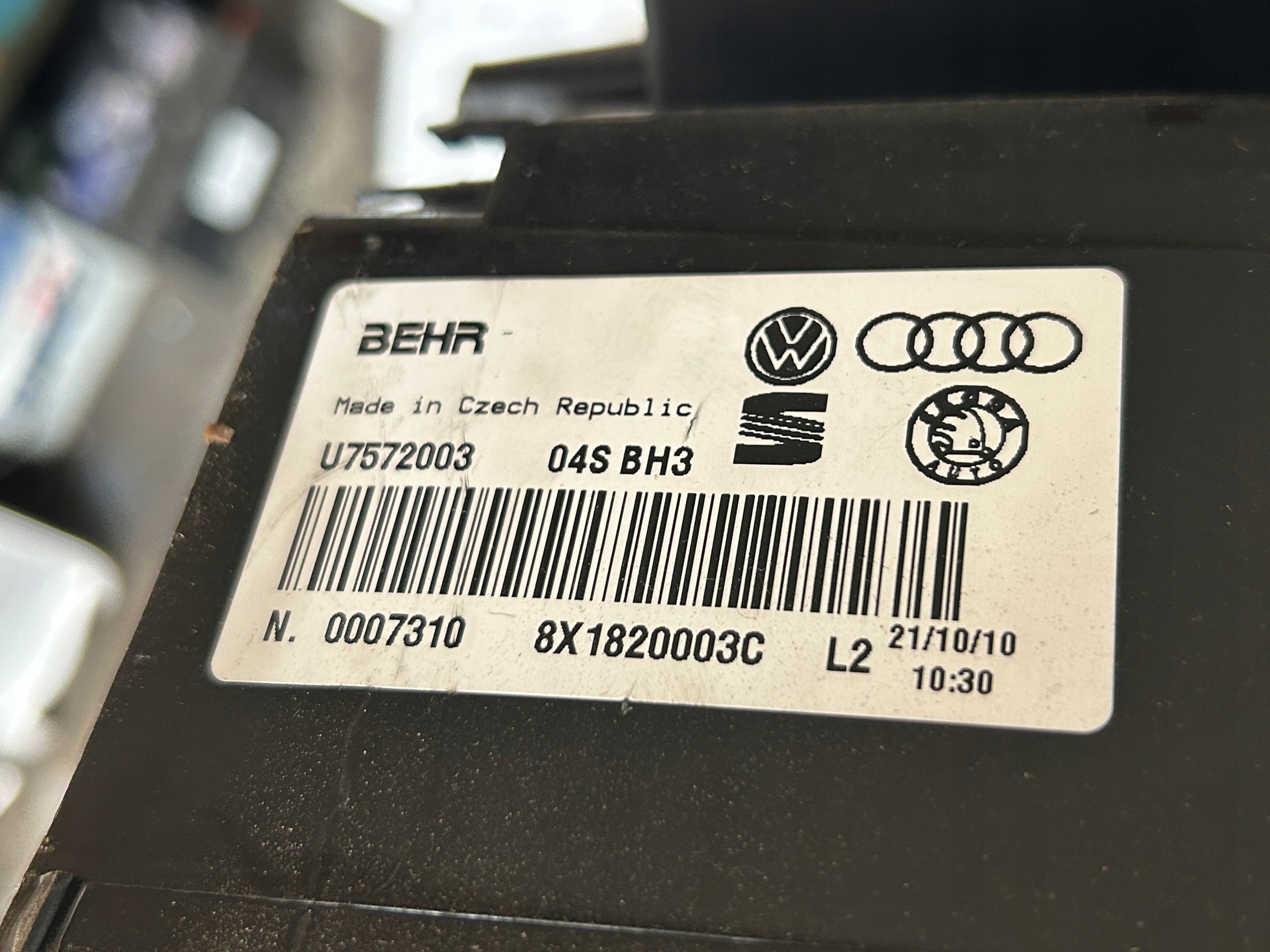 AUDI A1 8X Bloc de chauffage complet 8X1820003C