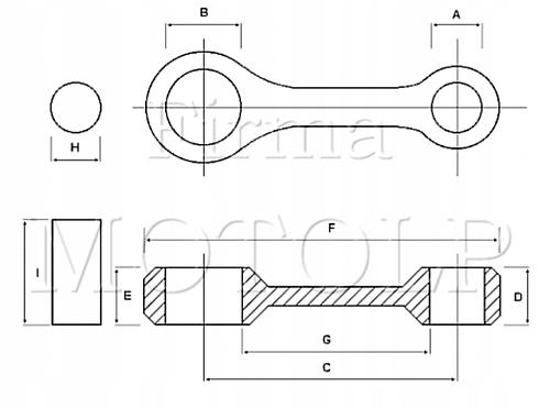 MOTOLP-001 - MOTOJAPAN - НОВЫЙ ШАТУН YAMAHA DT 125 LC