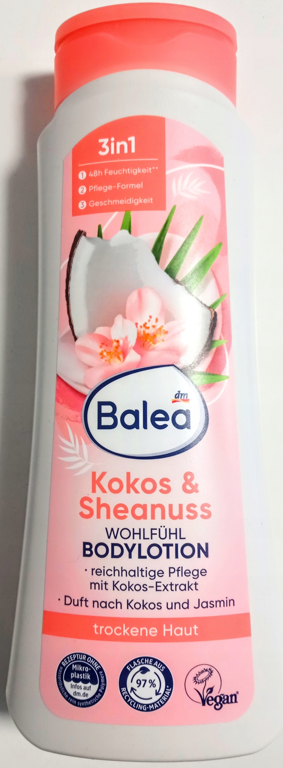 Balea Kokos Sheanuss telové mlieko 400ml.