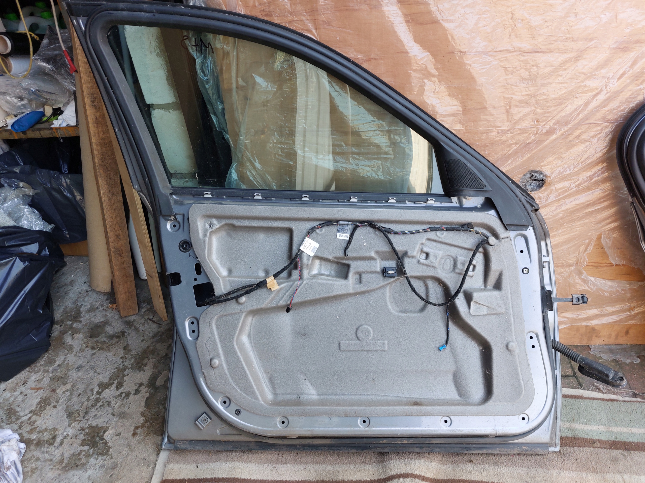 Tür links vorne BMW E60 SPACEGRAU A52