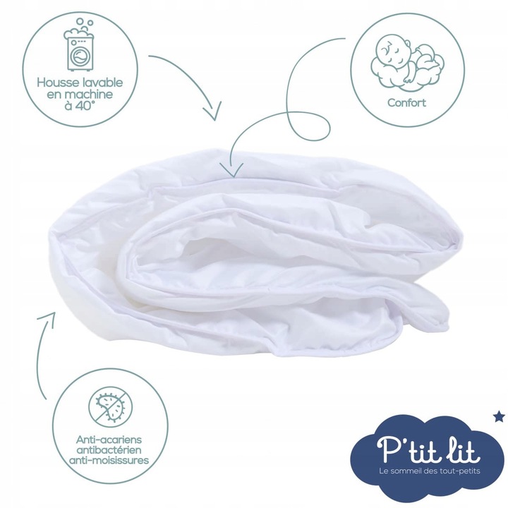 Kołdra puchowa P`tit lit 75 x 120 cm S262 EAN (GTIN) 3454980250318