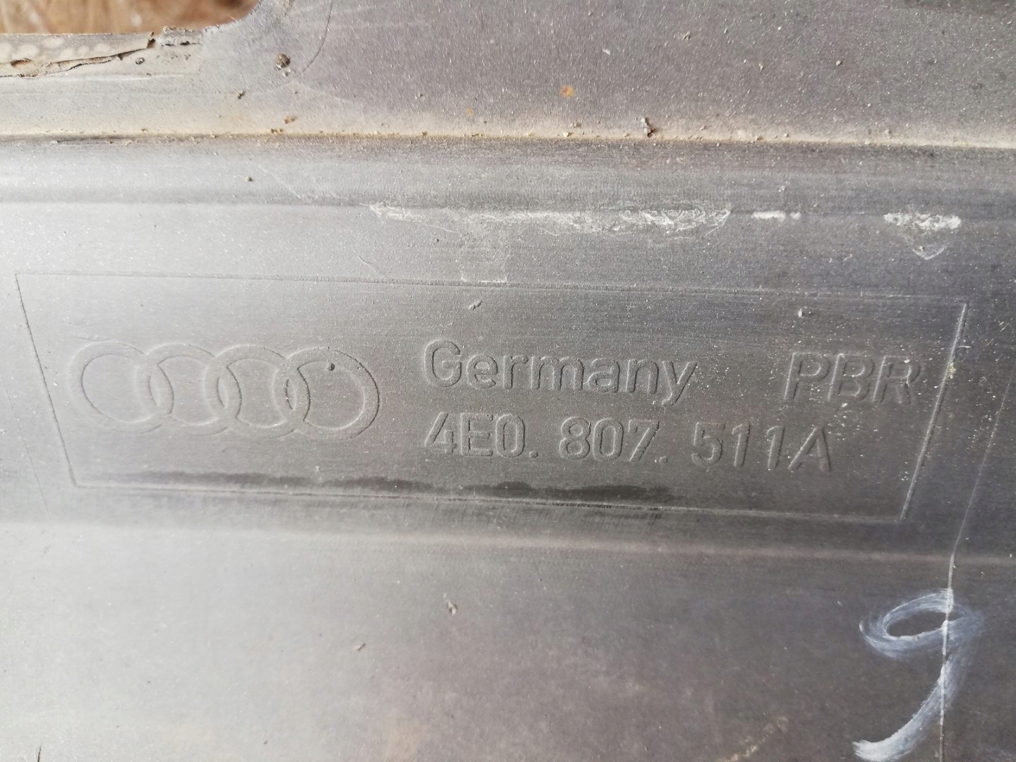 bumper rear part rear AUDI A8 D3 PDC 4E0807511A