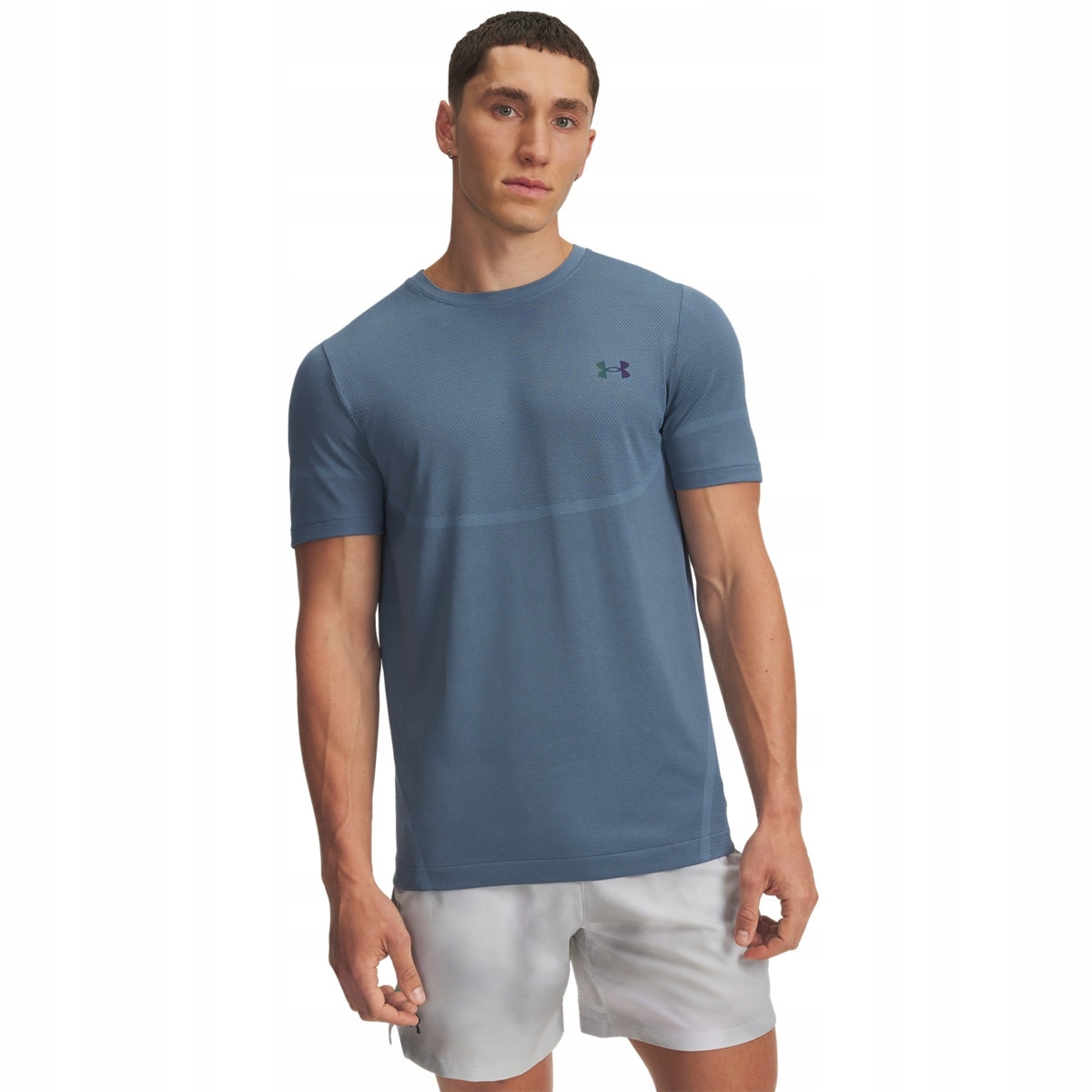 T-shirt treningowy męski koszulka Under Armour Vanish Elite stalowy S