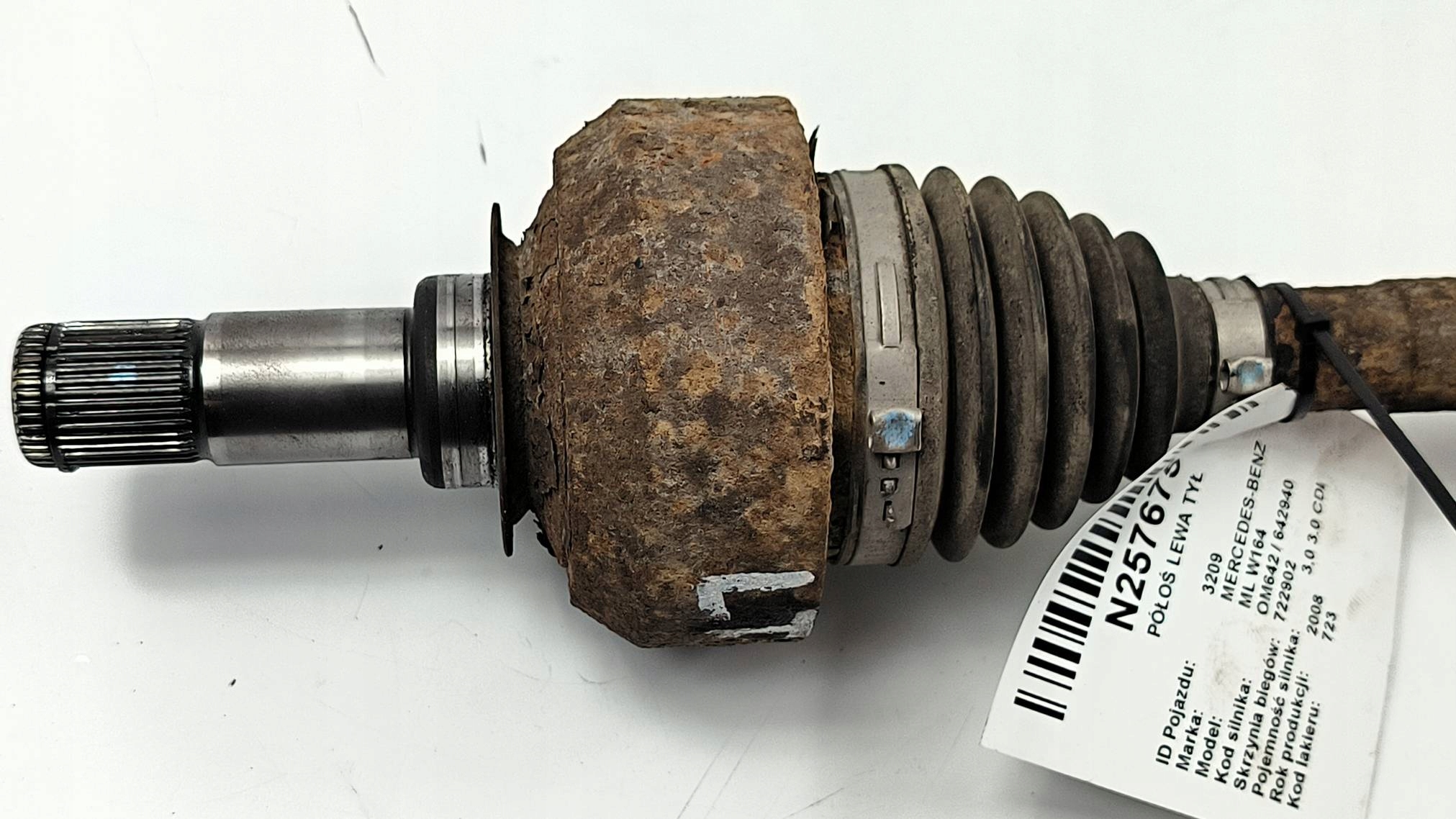 semi-axis left rear part 3.0 CDI MERCEDES-BENZ ML W164