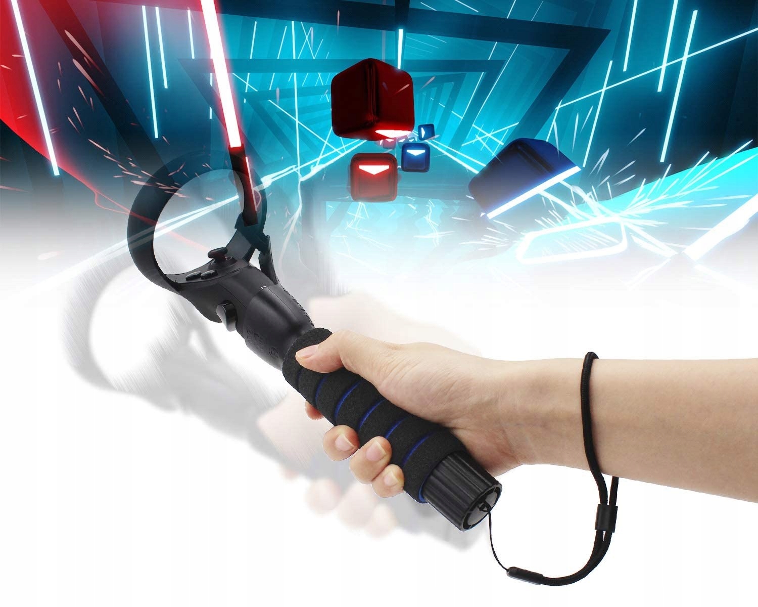 Uchwyty do Beat Saber do Oculus Rift S Quest 1 i 2 Kod producenta AMVR.BSH