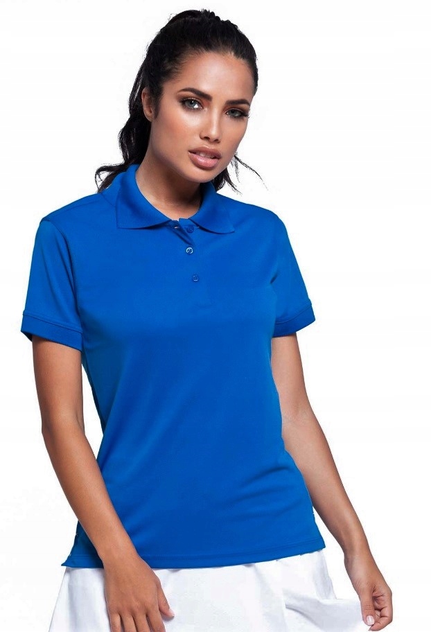 

Polówka damska polo Regular Jhk niebieska XL