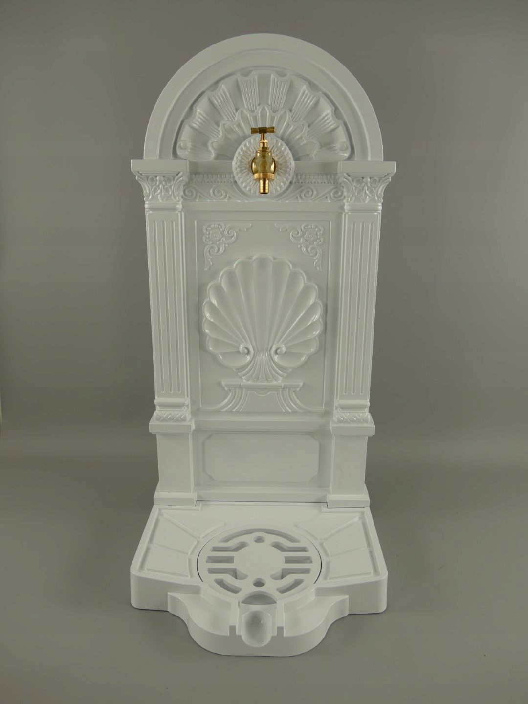 WYLEWKA - FONTANNA - biała - aluminium kran 83cm Typ fontanna (pompa)