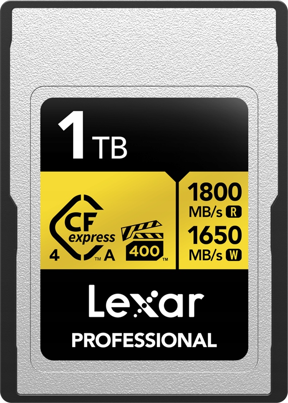 Paměťová karta Lexar CFexpress 4.0 Gold 1TB Typ A (čtení 1800 MB/s, zápis 1650 MB/s)