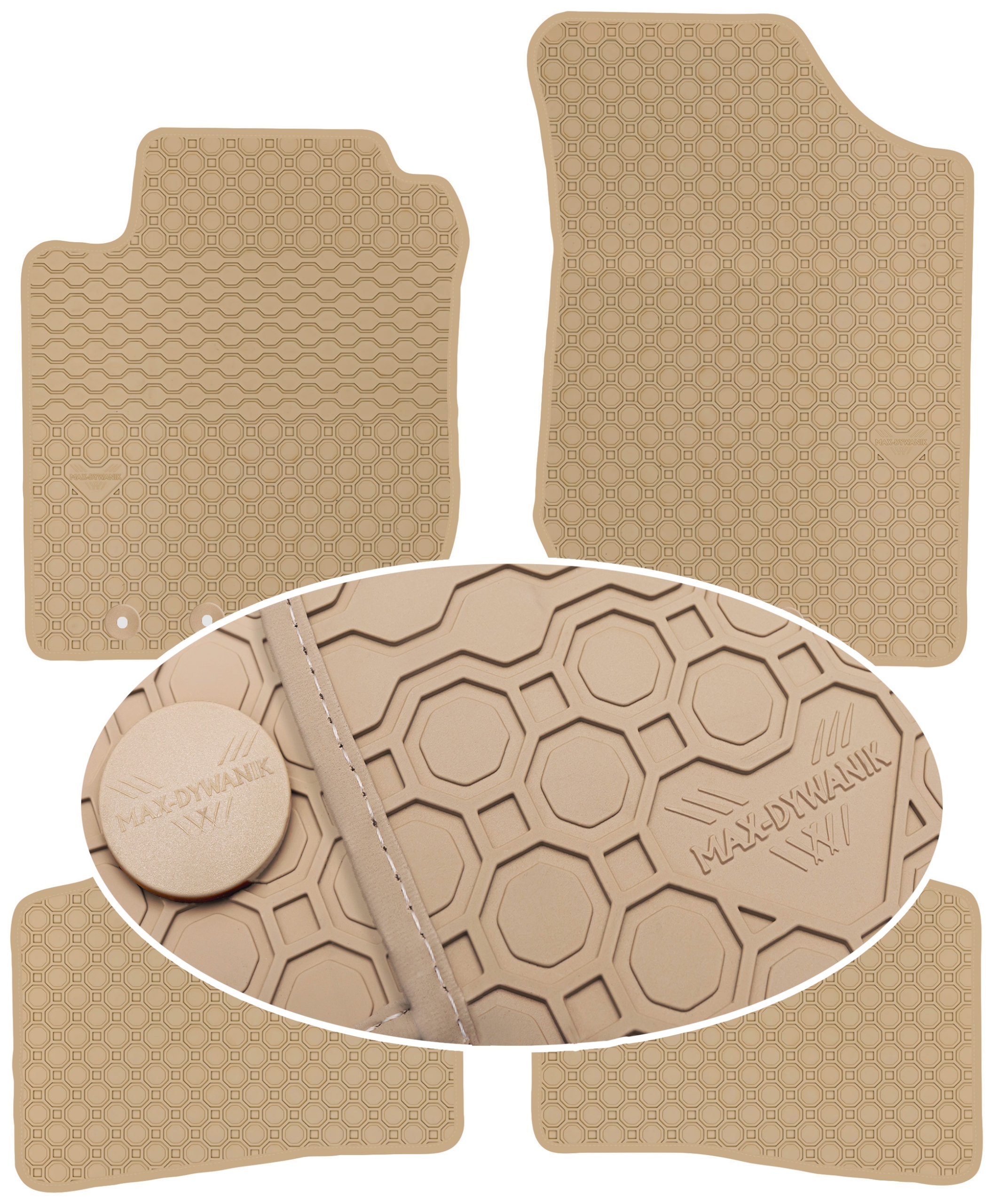 Kia Ceed I 5D 2010-2012 Koberce Béžové