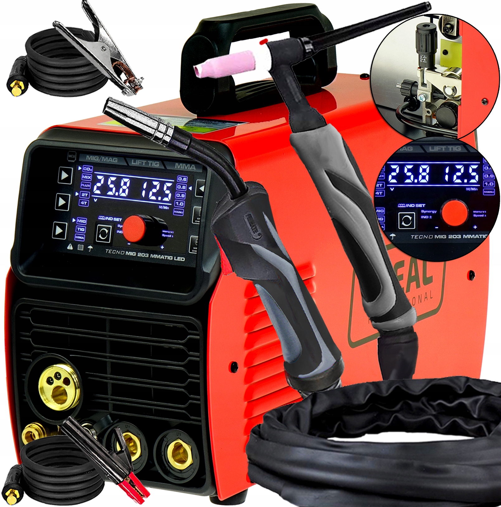 SPAWARKA INWERTOROWA MIGOMAT P&Oacute;ŁAUTOMAT IDEAL TECNOMIG 203 LED SYNERGIA TIG