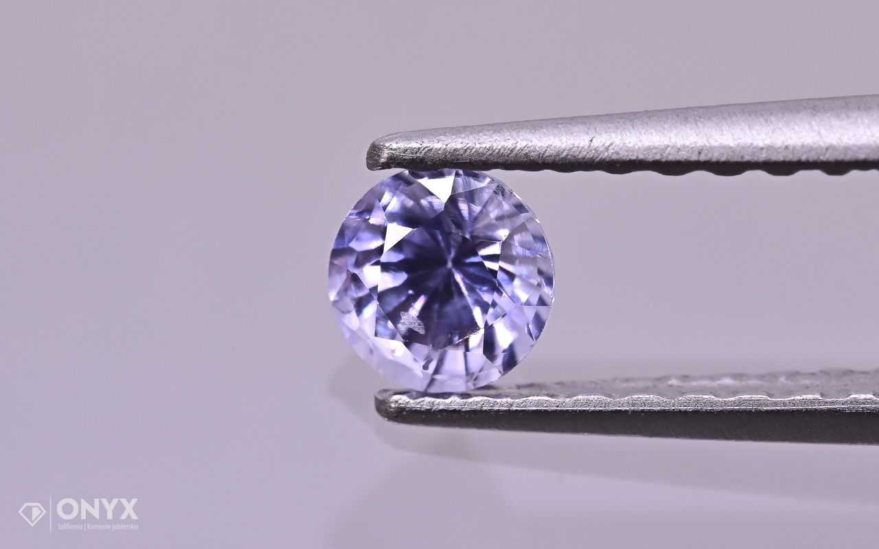 Fazetovaný safír kulatý fi 3,5 mm