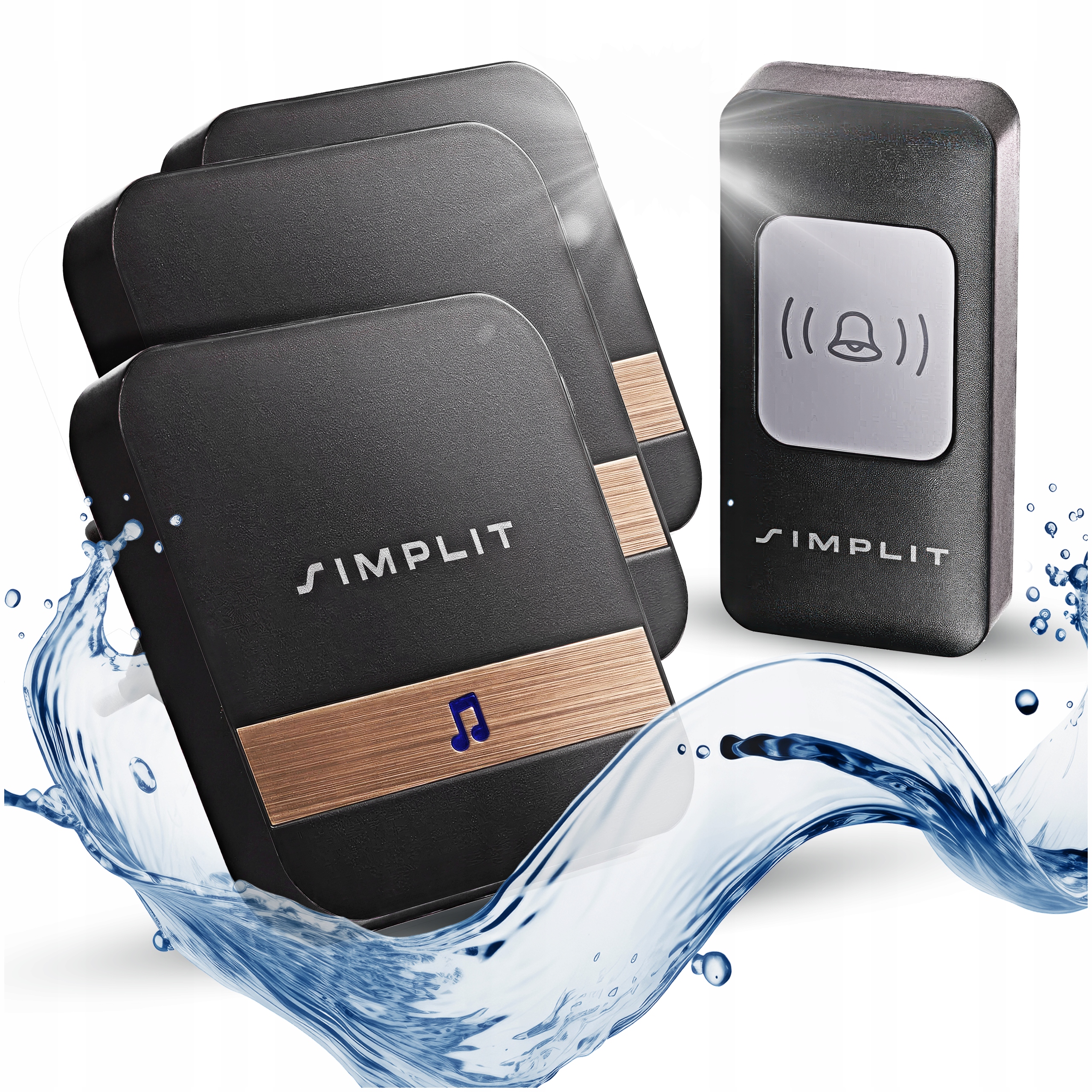 Bezdrôtový Zvonček Simplit Vodotesný X3 Vysielač IP44