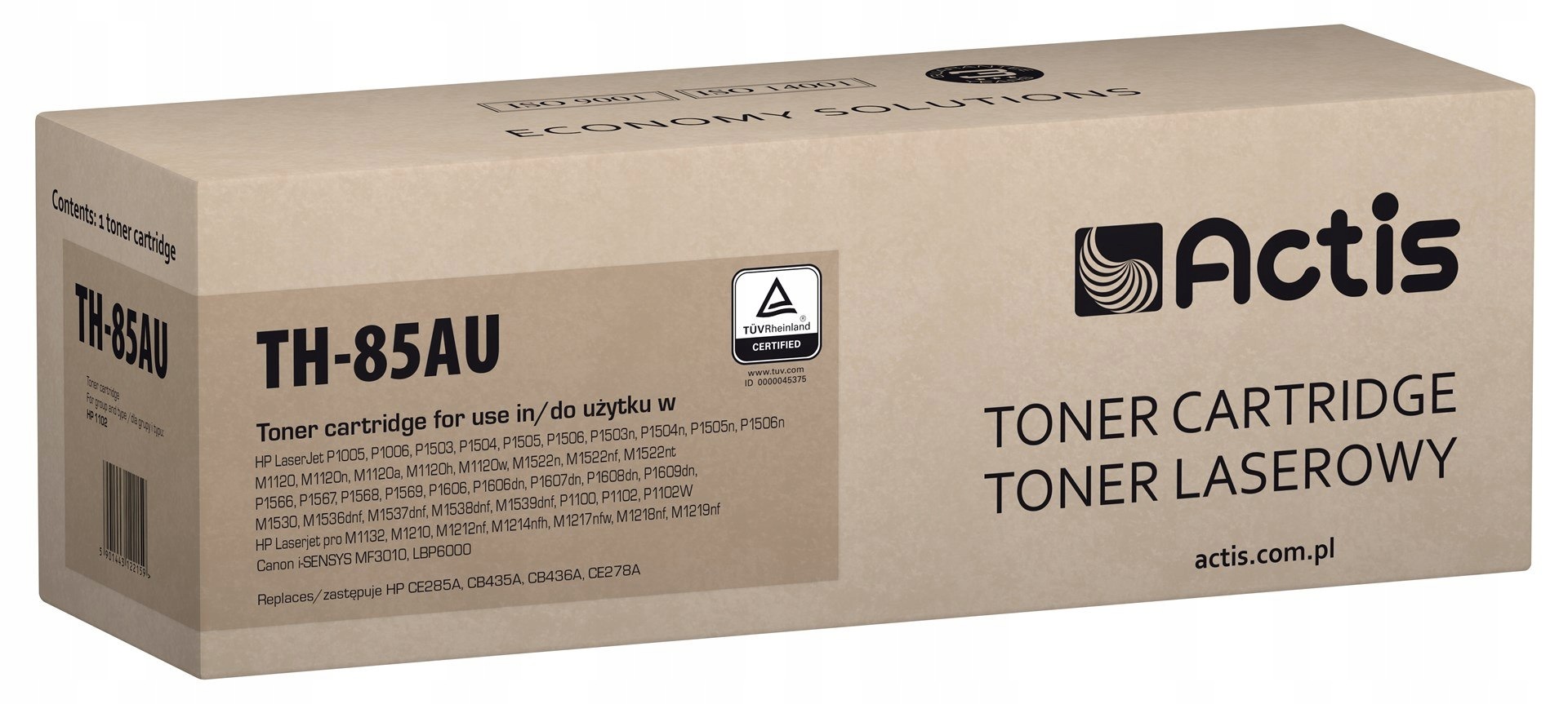 Actis Toner TH-85AU Uniwersalny (zamiennik Hp CE285A, CE278A, CB435A, CB436