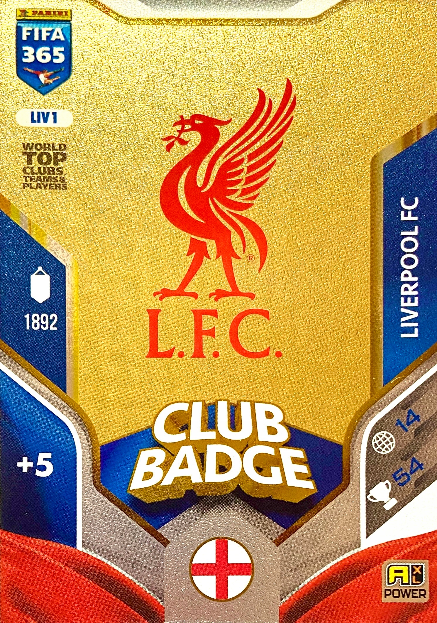Panini Fifa 365 2026 Power Club Badge Logo LIV1 Liverpool