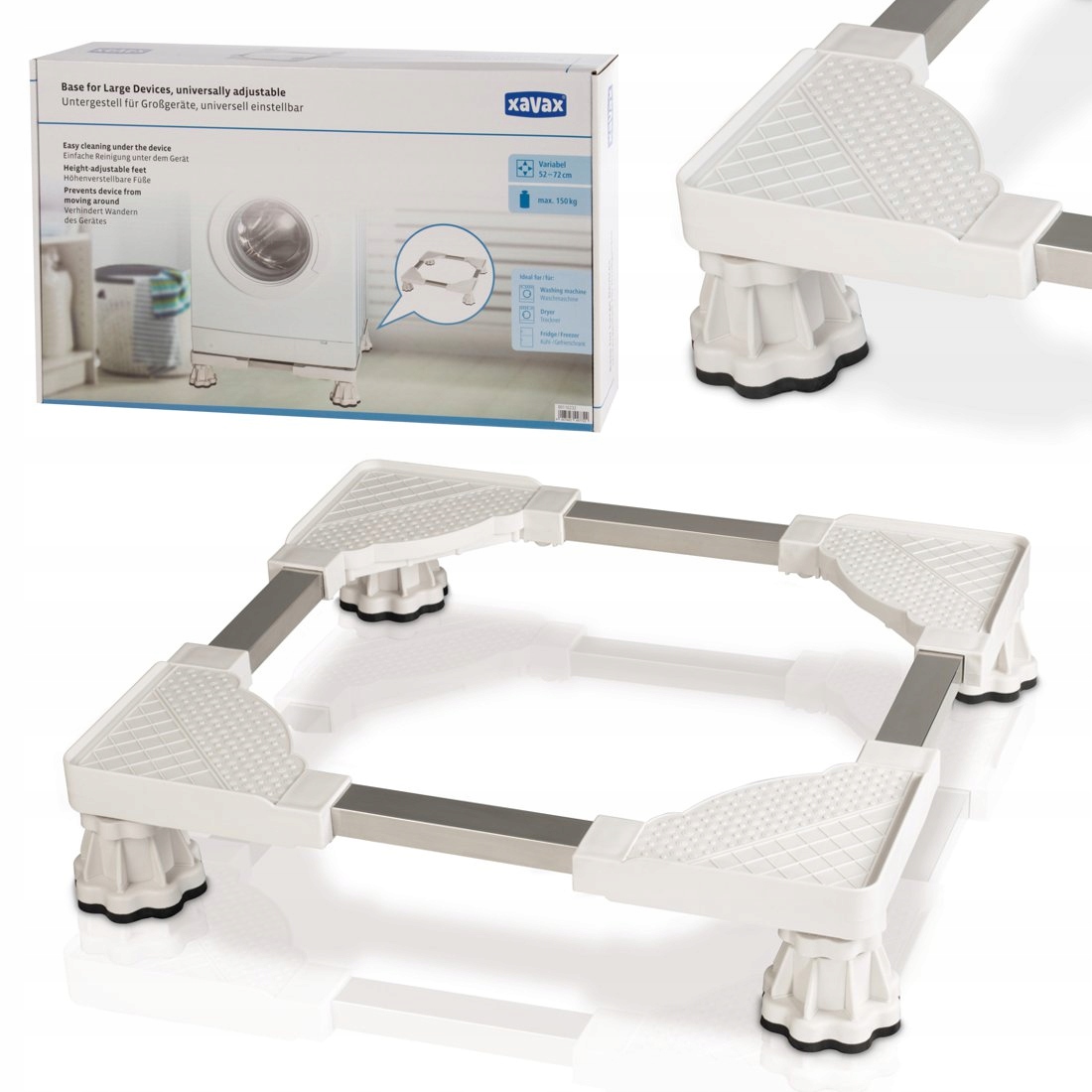 Podstawa Pod Pralkę Suszarkę Xavax Antypoślizgowa Do 150KG Rama Stabilna
