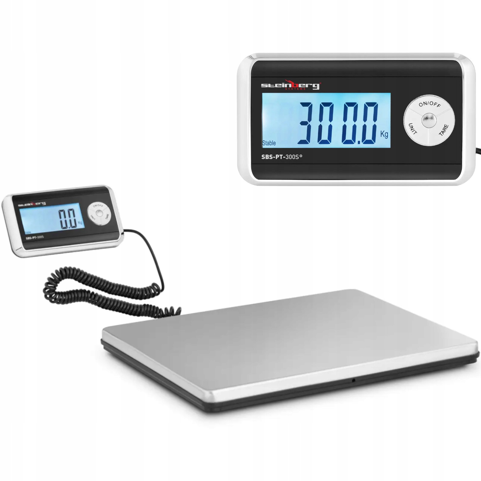 Poštovní balíková váha LCD 31 x 38.5 cm 300 kg 100 g