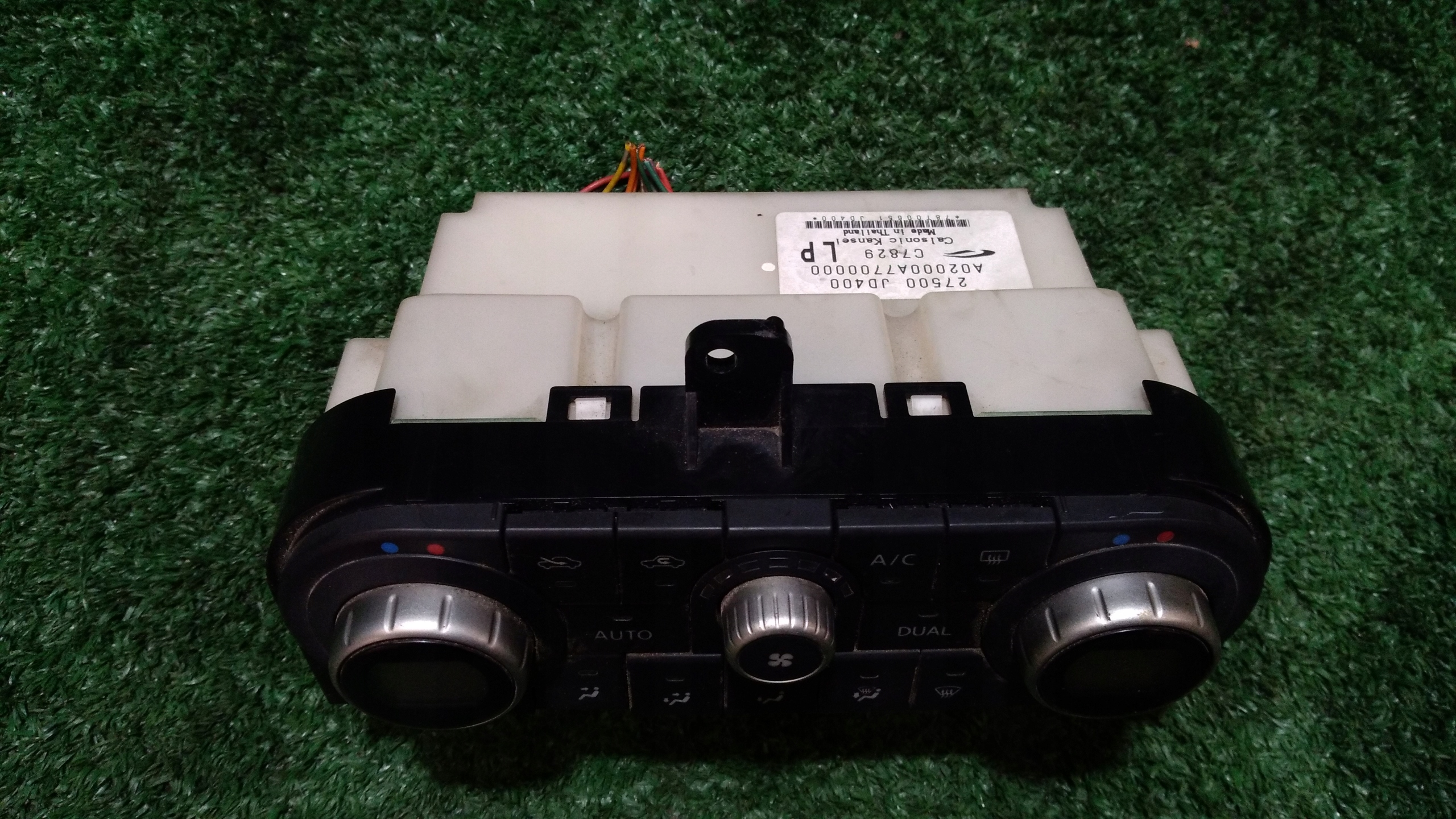 control panel air conditioning devices NISSAN QASHQAI 27500JD400