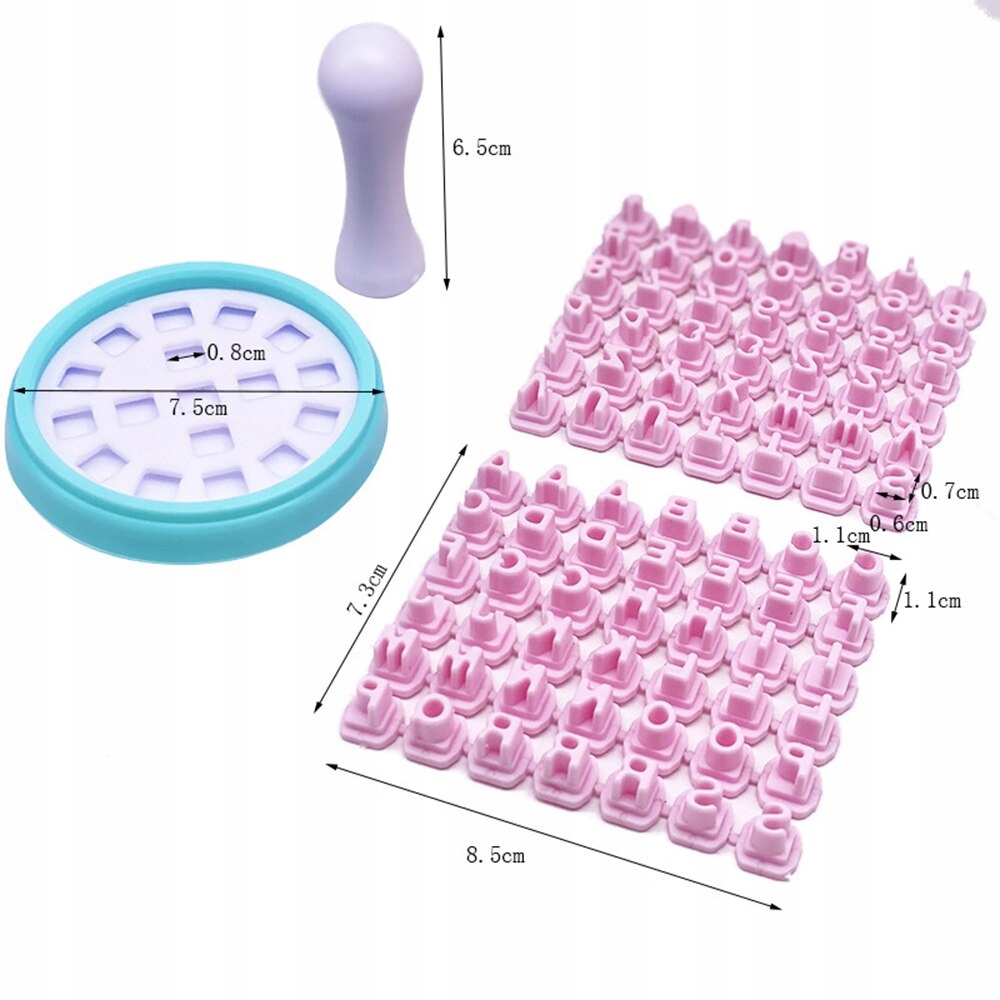 STEMPEL do ciastek ciasteczek Litery Cyfry Alfabet Rodzaj akcesoriów dekorator