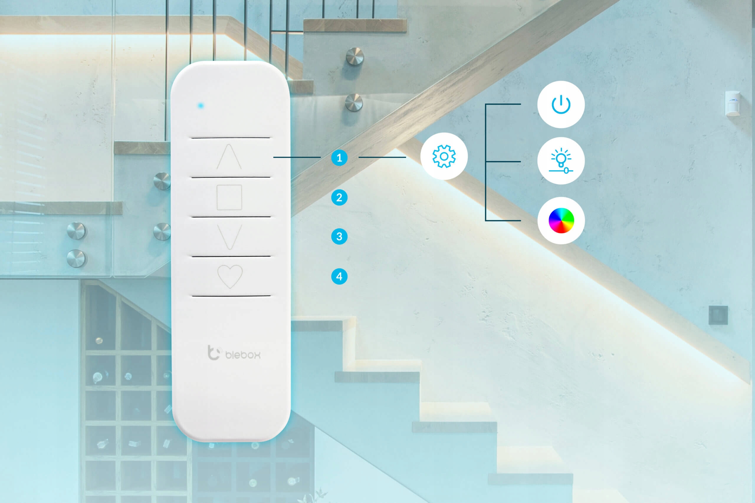 Pilot sRemote BLEBOX WiFi biały Kod producenta simpleRemote