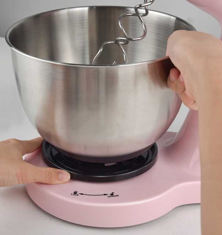 MIKSER PLANETARNY ROBOT KUCHENNY DSP AMBIANO 3,2 L 350W STALOWY RÓŻOWY Kolor dominujący różowy