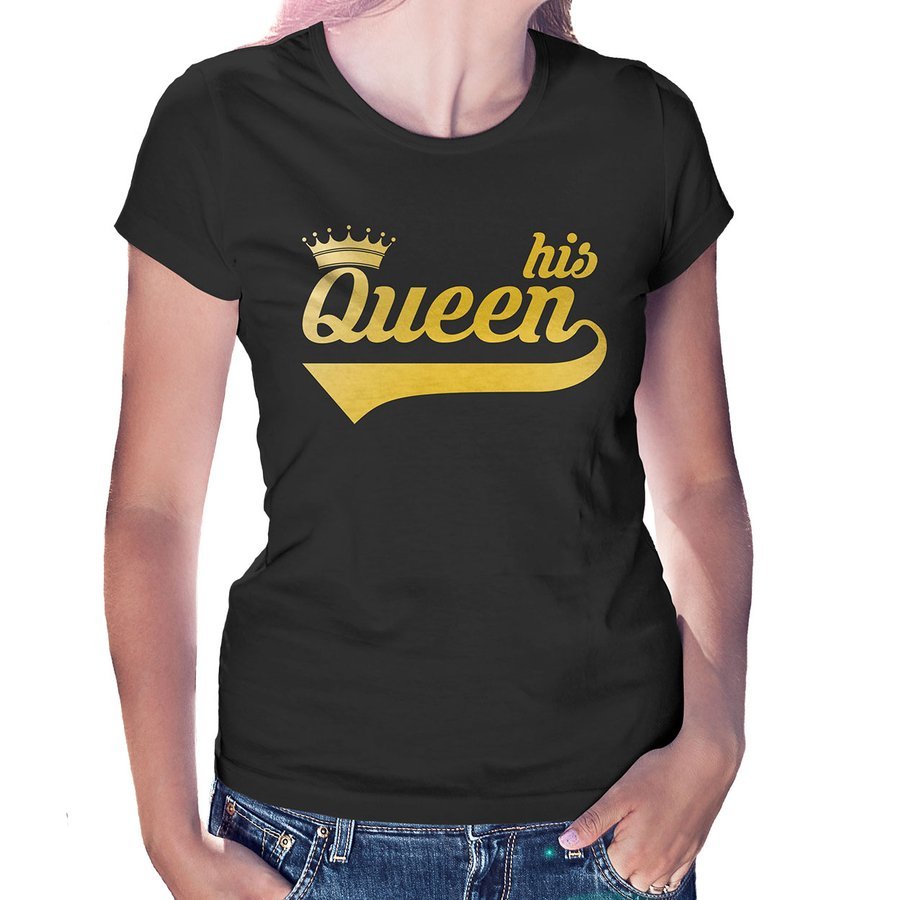 

Koszulka walentynkowa dla niej - Queen, czarna 2XL