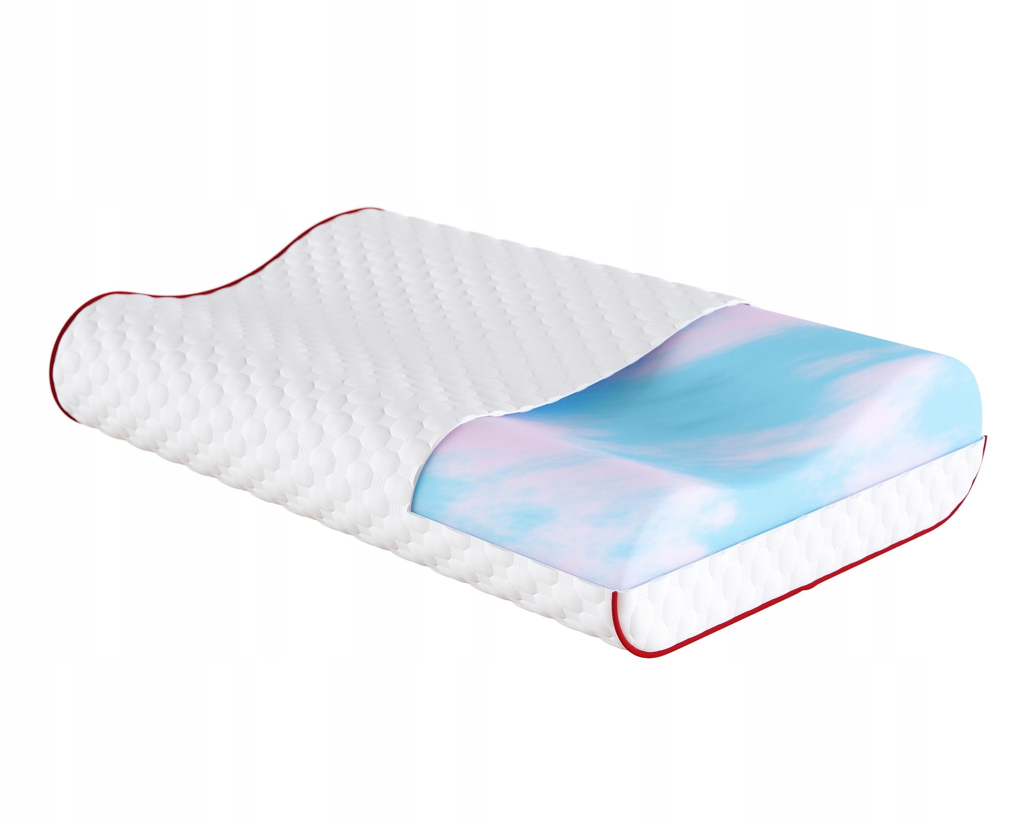 Polštář Como Lux Point ortopedický, profilovaný, z paměťové pěny