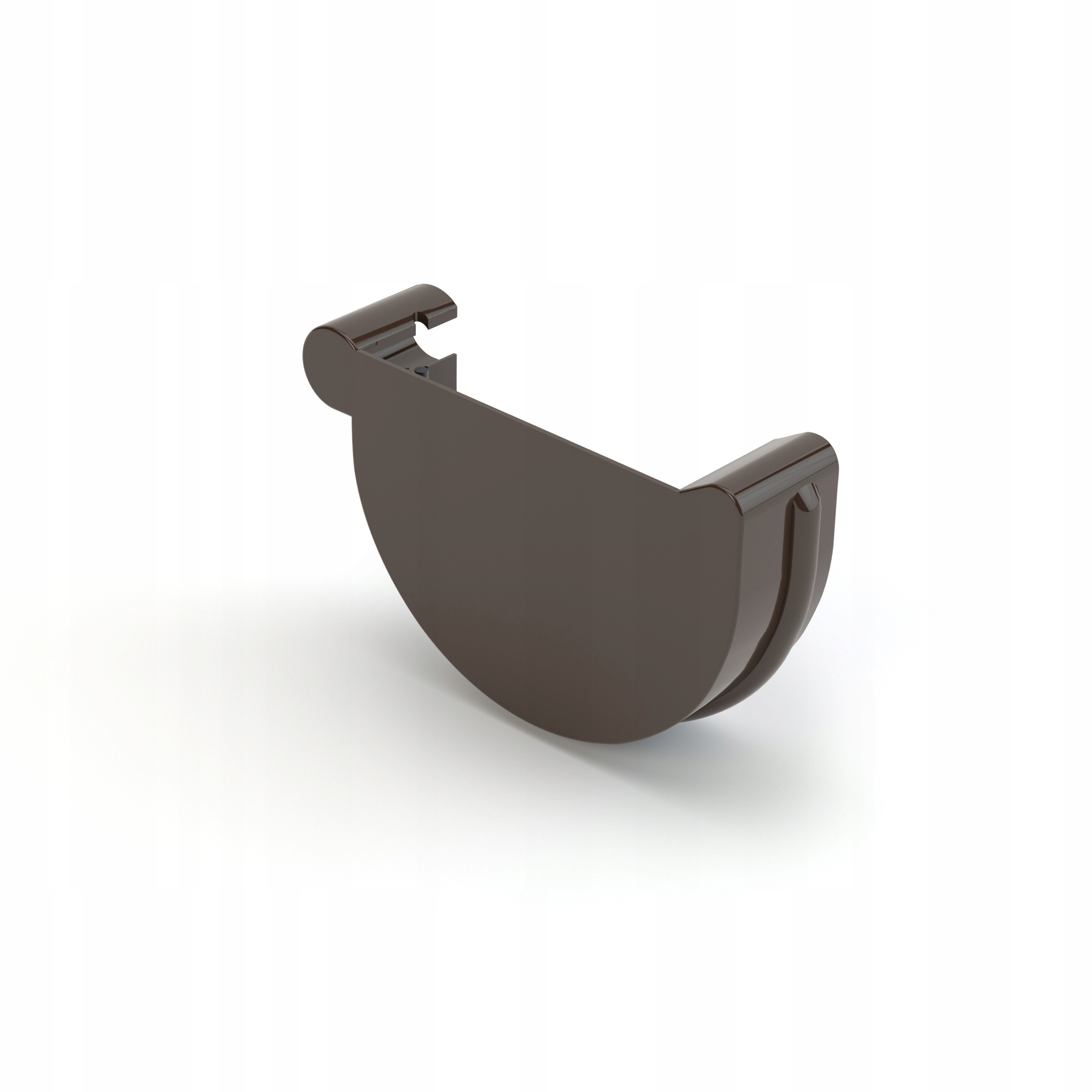 

Denko rynnowe, zaślepka Gamrat 100 mm prawe Brąz