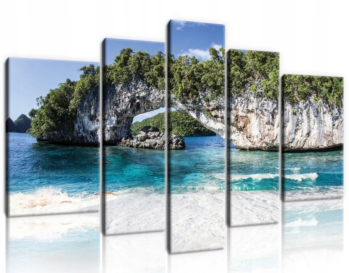 Obraz Na Plátně Canvas 170x100 Moře Pláž Skály