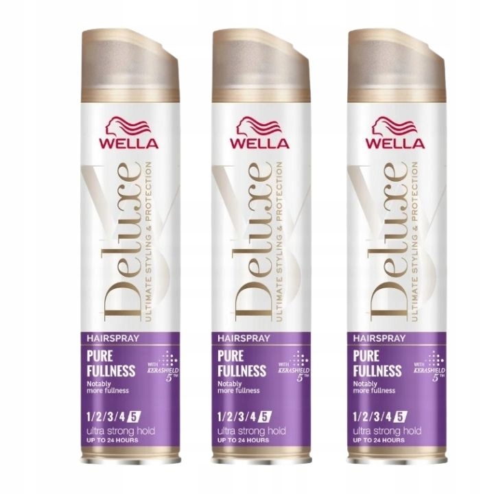 Wella Deluxe Pure Fullness Lak na vlasy Silný 750