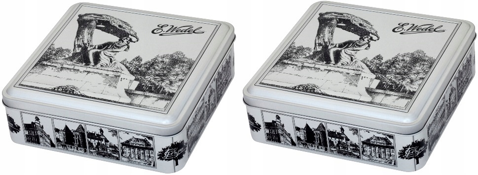2x 263g Wedel Chopin praliny bombonierka w metalowej puszce