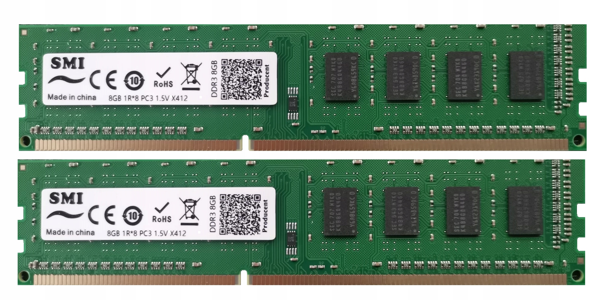 paměť Ram DDR3 16GB (2x8gb) 1,5V 1600mHz pro Pc Intel & Amd