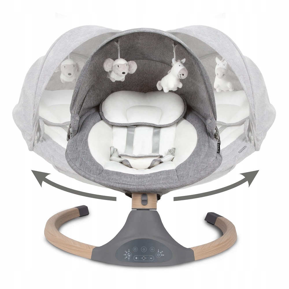 LEŻACZEK BUJACZEK ELEKTRYCZNY + PILOT KIDWELL LUXI 2w1 MELANGE WOODEN Rodzaj Leżaczek