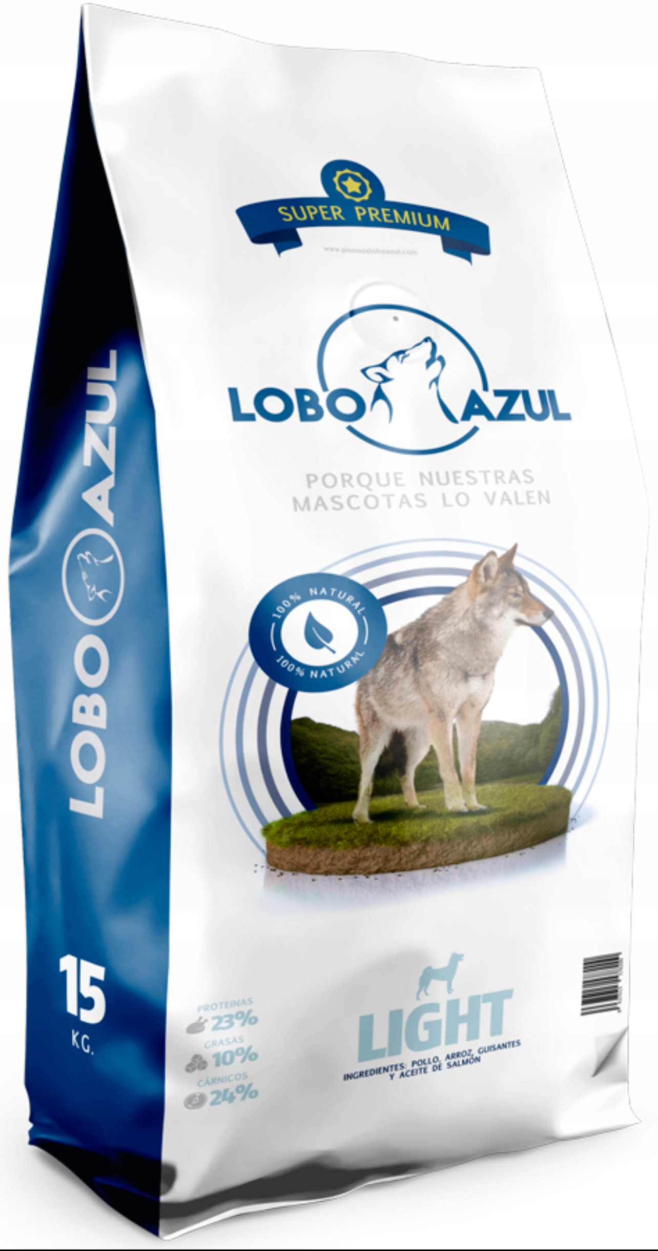 Lobo Azul Premium Light karma dla psów 15kg