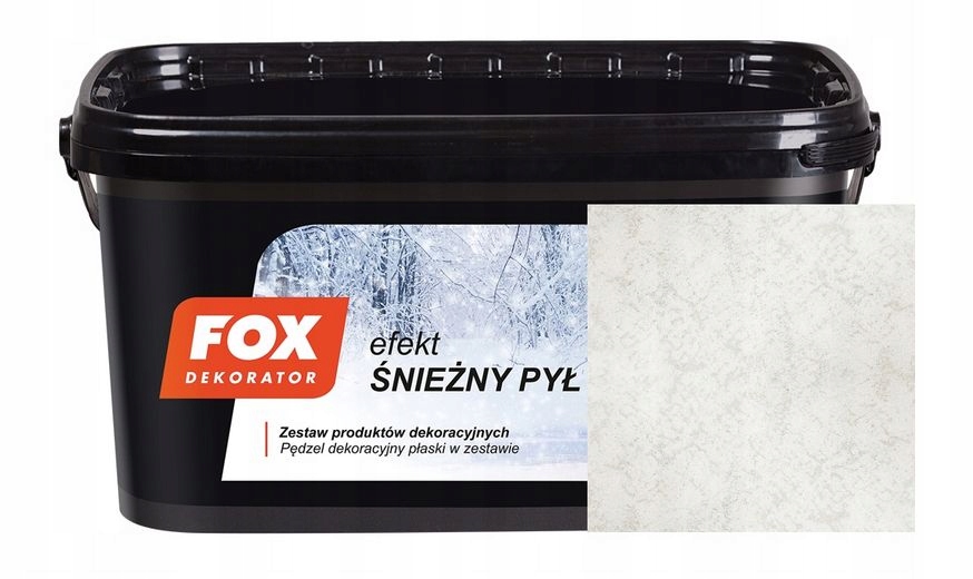 Atlas Fox Dekorator Farba akrylowa strukturalna Śnieżny Pył na 5m2