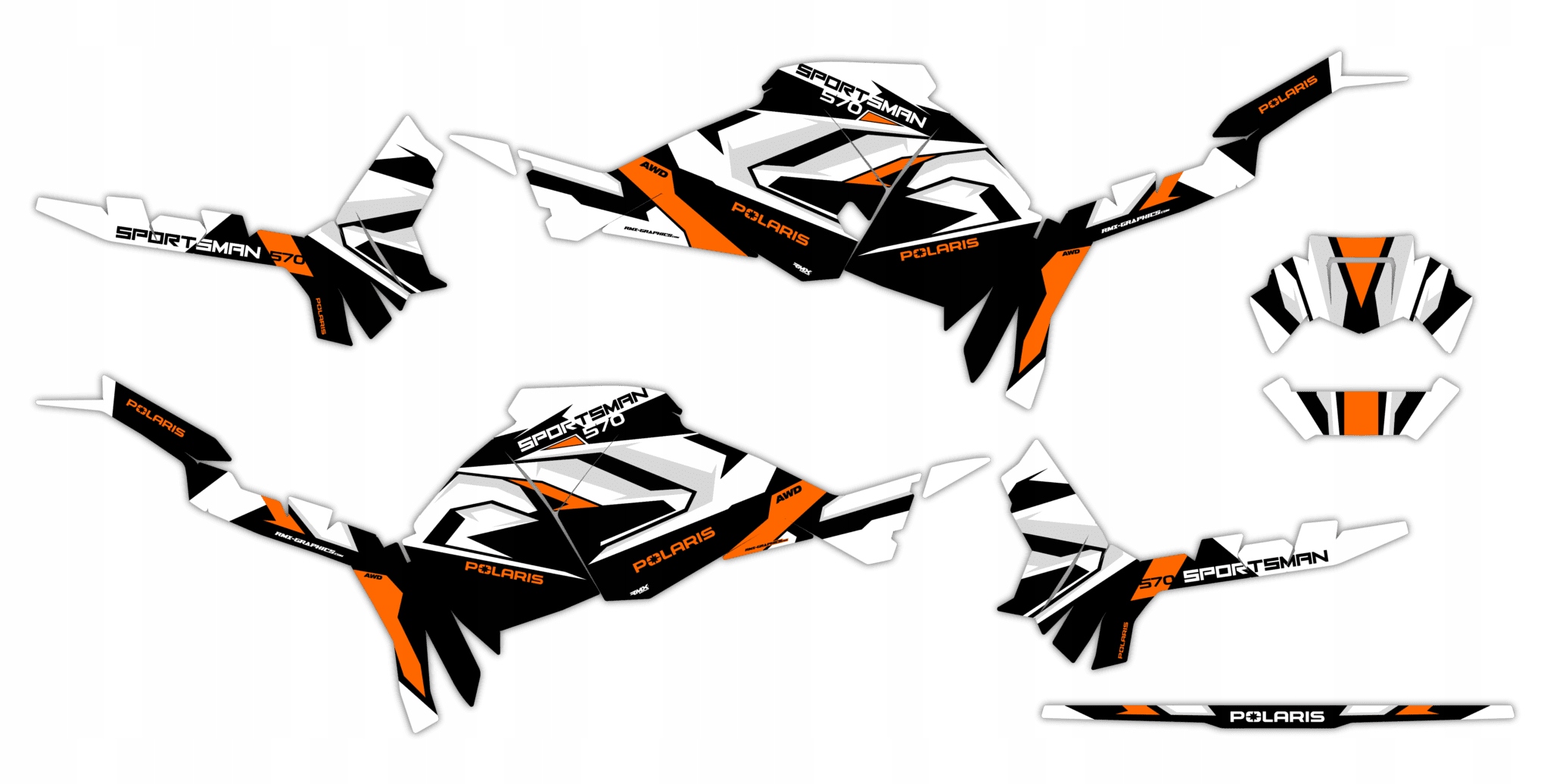 Dýha Samolepky Polaris Sportsman Touring 570 2025+ #1099020