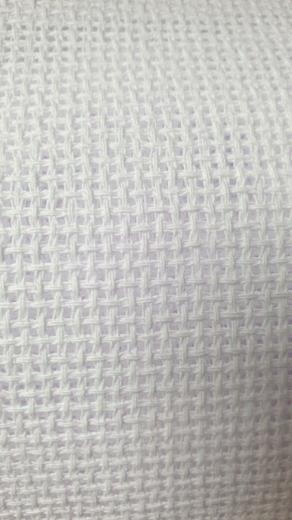 Kanva z metra na vyšívání š.145cm x 1mb. bílá