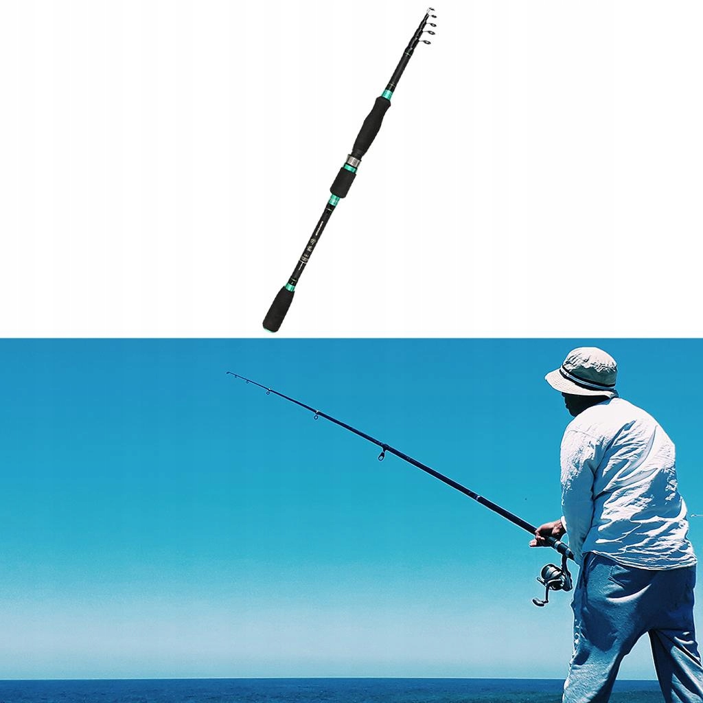 Wędka Teleskopowa 2.1m Prosta Waga 157 g