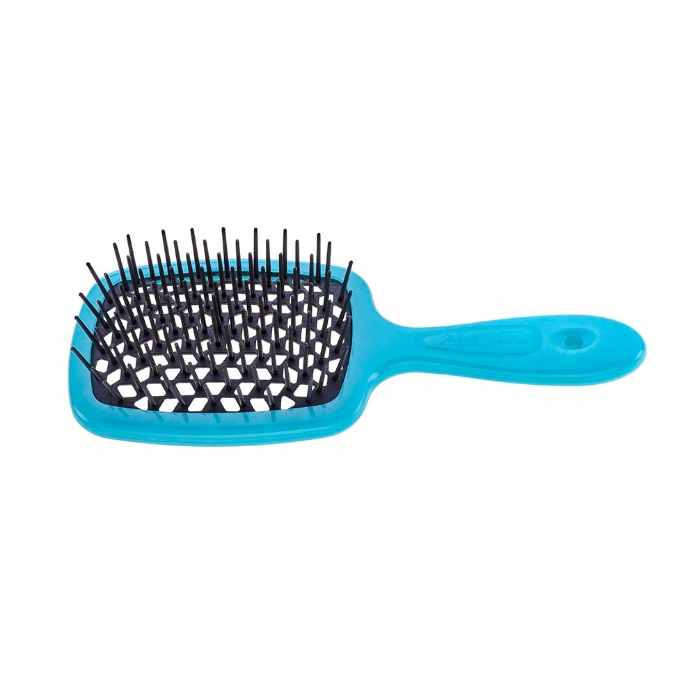 Janeke Superbrush Normal 72SP226TSE tyrkysovo-černý kartáč na vlasy