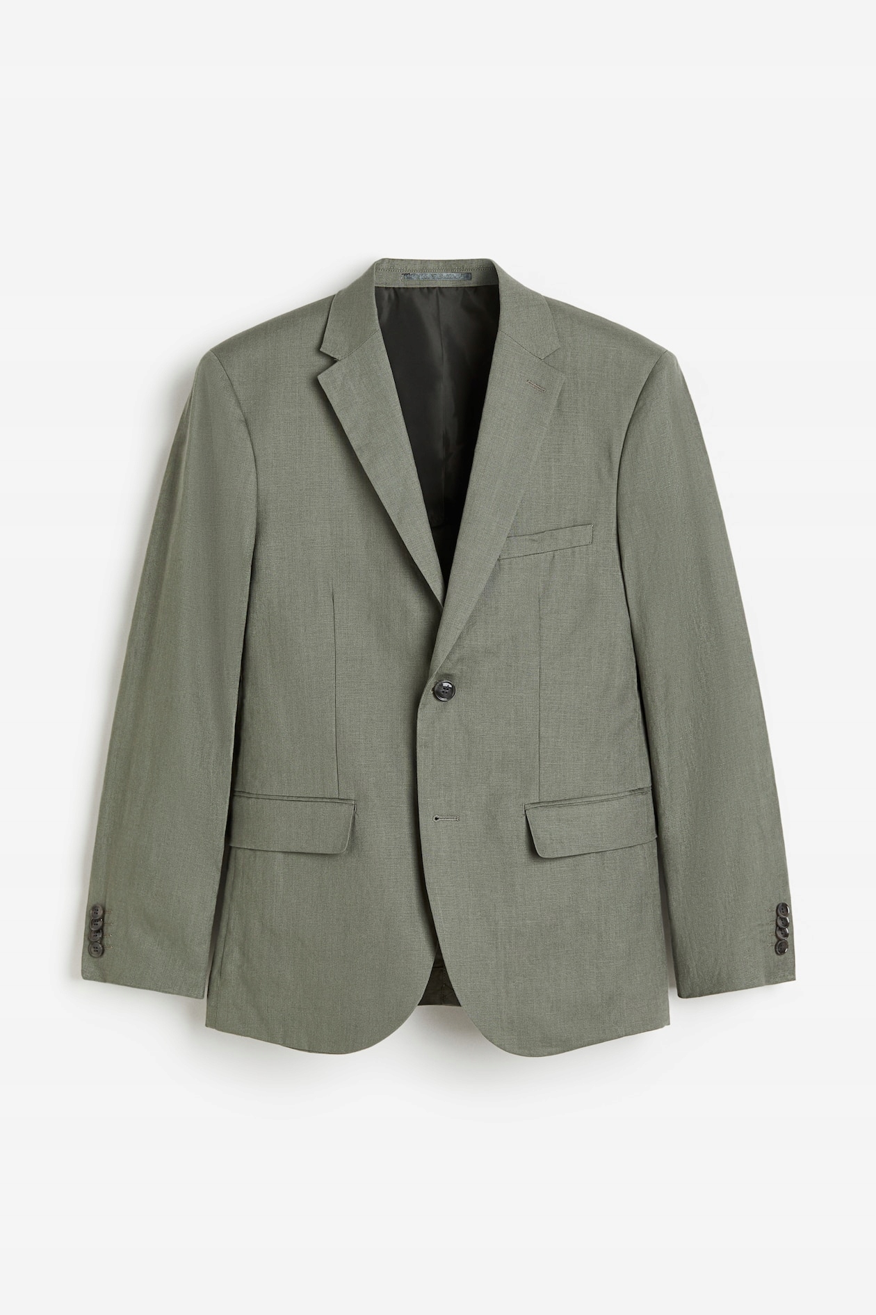 H&m 48, lněná sako slim fit, prémiová