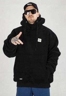 Bunda Mass S Kapucí Zimní Patch Teddy černá